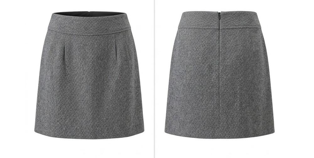 Ann Taylor Loft Taylor Herringbone Tweed A-Line Skirt Women Size 10